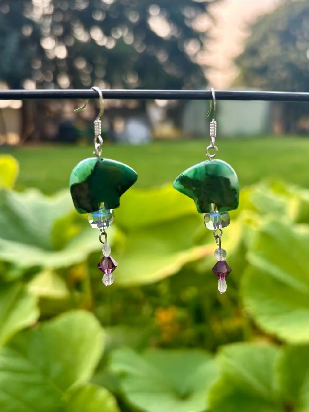 Handcrafted, fetish bear earrings. - Picture 4 of 11